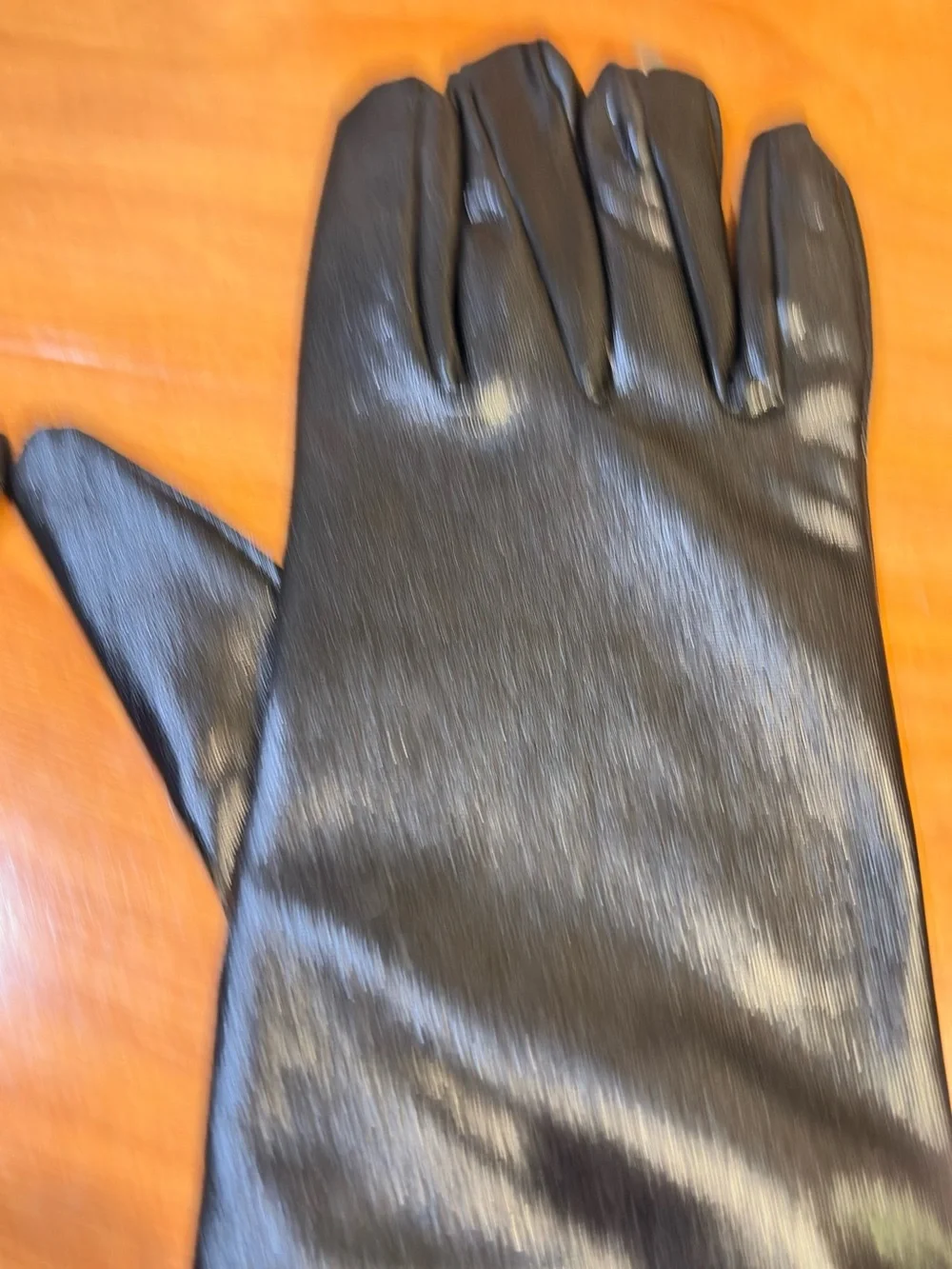 New Long Black Shiny Stretch Gloves Opera Length Cosplay Evening Party⁠-17”